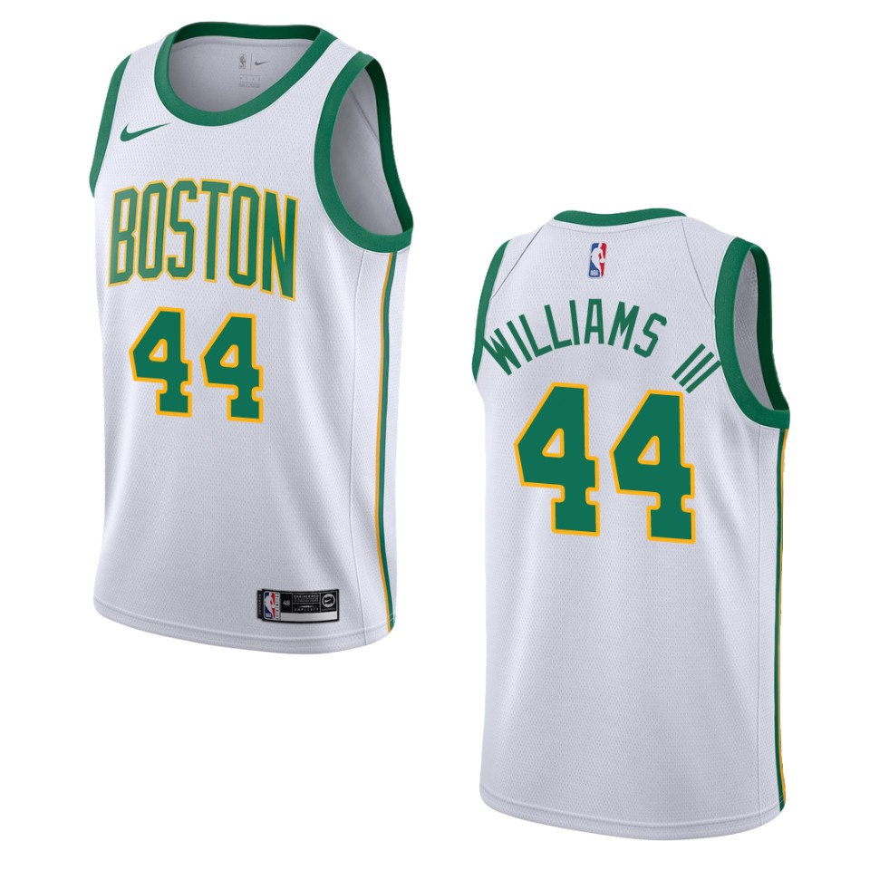 Men's Boston Celtics Robert Williams III #44 City 2019-20 White Swingman Jersey 2401TFGK